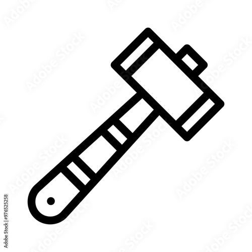 sledgehammer line icon
