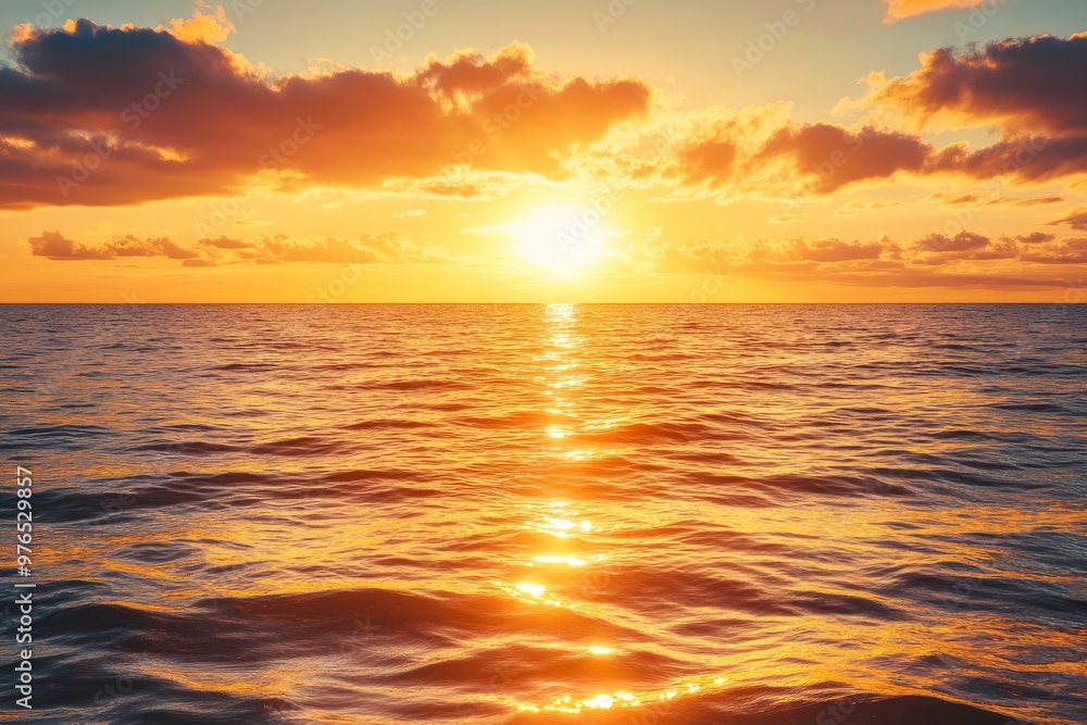 Horizon Sea Sky Background, Sunset sky clouds over sea in the evening with Orange, Yellow sunlight Golden hour in Summer landscape, Dusk sky seascape backgrounds , ai Horizon Sea Sky Background, Sunset sky clouds over sea in the evening with Orange, Yellow sunlight Golden hour in Summer landscape, Dusk sky seascape backgrounds , ai