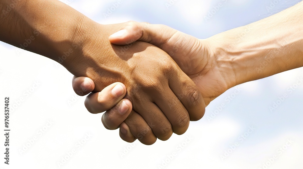 A scene of win - win cooperation where two parties are working together harmoniously. Each side brings their own strengths and resources. A scene of win - win cooperation where two parties are working together harmoniously. Each side brings their own strengths and resources.