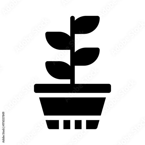 houseplant glyph icon