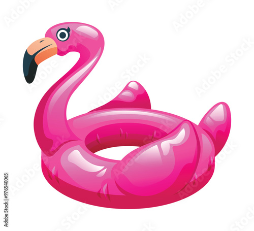 фотографія flamingo shaped inflatable pool float