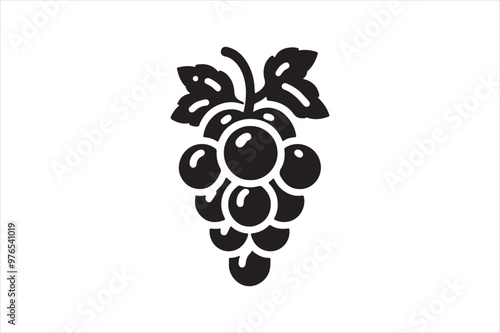 Grapes Icon Vector Art & Illustration