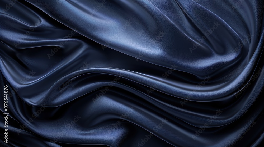 Fototapeta premium Abstract black backdrop with deep indigo accents, minimalist design, ideal for a modern creative wallpaper that adds depth and sophistication to any space.