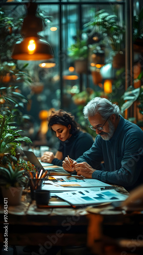 Business Meeting at a Cafe - Photo