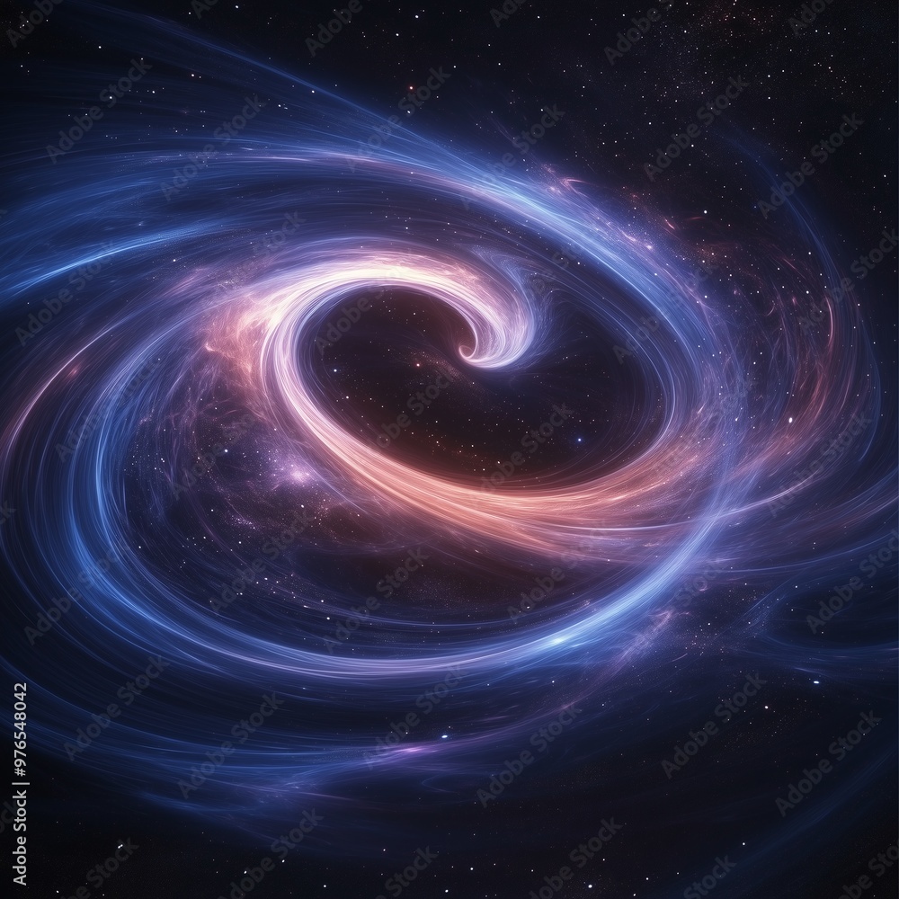 Swirling Galactic Nebula in Space Swirling Galactic Nebula in Space