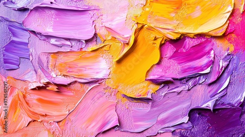 Abstract Colorful Acrylic Paint Texture Background