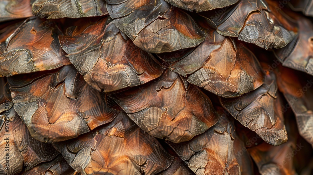 Close-Up of Pine Cone Scales Close-Up of Pine Cone Scales