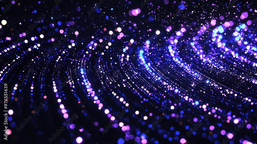 Abstract Purple and Blue Bokeh Lights Background Abstract Purple and Blue Bokeh Lights Background