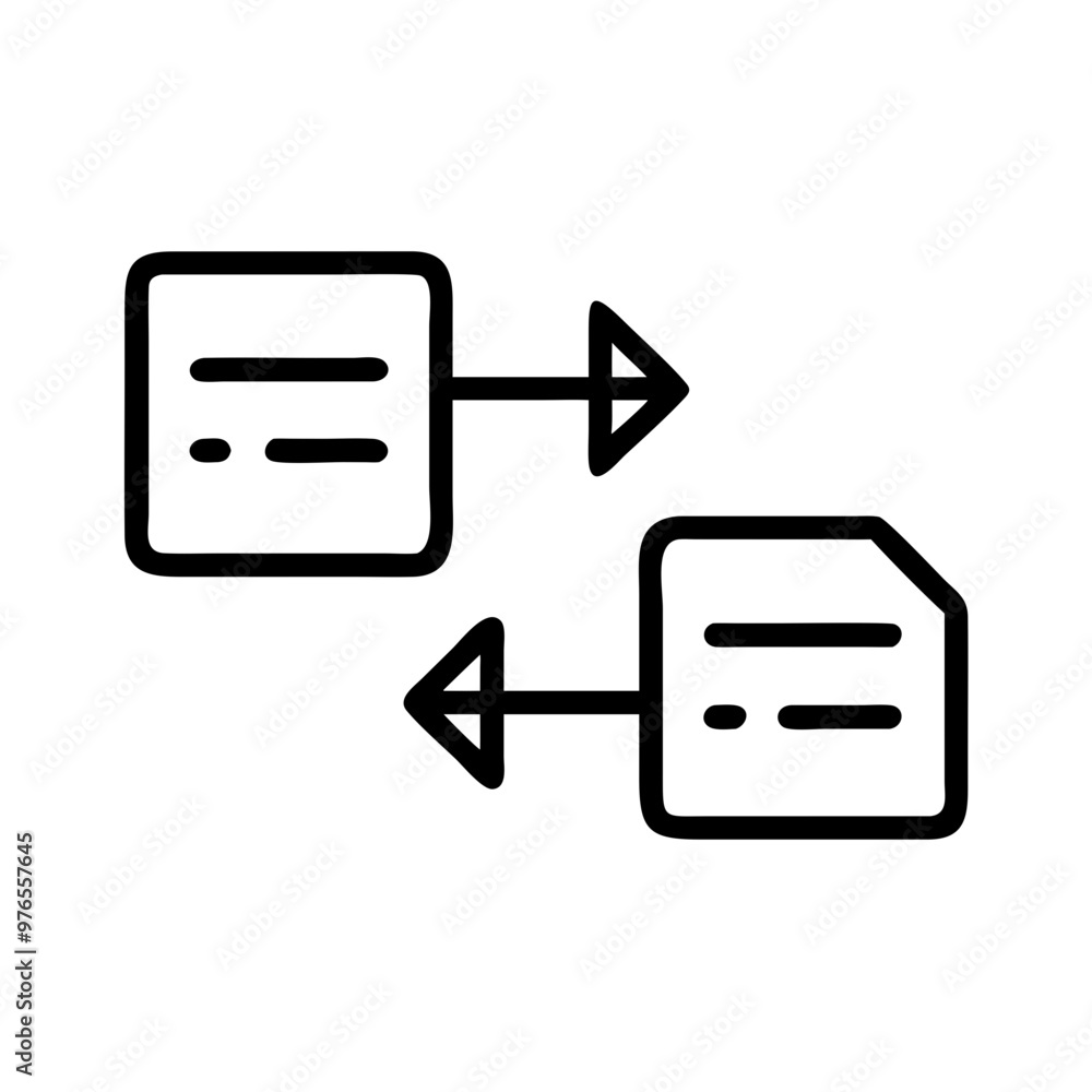 Data transfer icon vector Data transfer icon vector