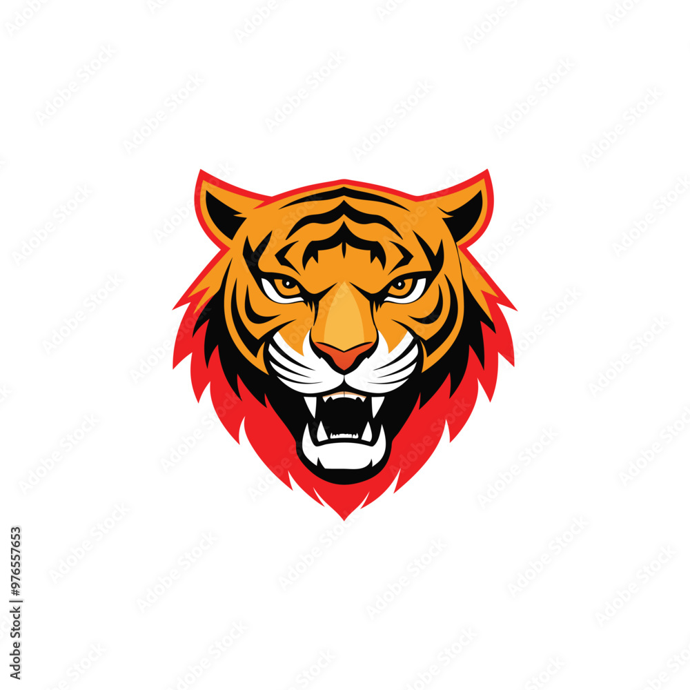 vector logo tiger, tiger icon, tiger head, vector, sticker. Tigar head mascot logo design. vector logo tiger, tiger icon, tiger head, vector, sticker. Tigar head mascot logo design.