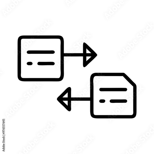 Data transfer icon vector 