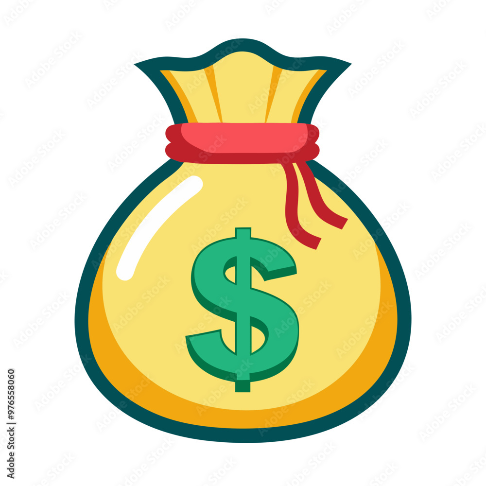 bag with money vector illustration bag with money vector illustration