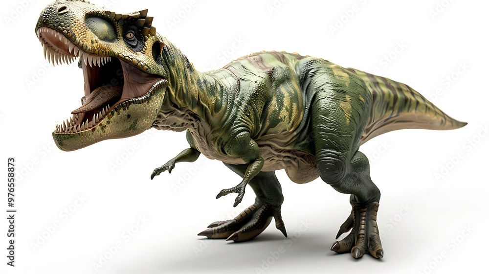 Realistic D Render of a Dinosaur with Open Mouth and Sharp Teeth Realistic D Render of a Dinosaur with Open Mouth and Sharp Teeth