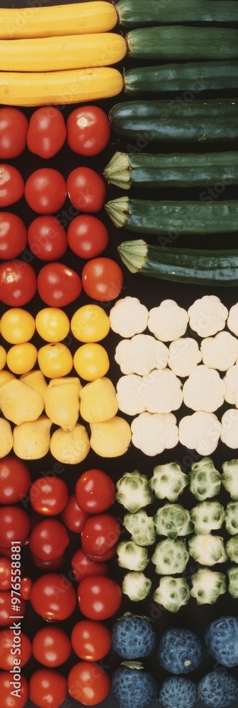 Vibrant Still Life of Diverse Vegetables in Symmetrical Pattern Celebrating Color and Cuisine Vibrant Still Life of Diverse Vegetables in Symmetrical Pattern Celebrating Color and Cuisine