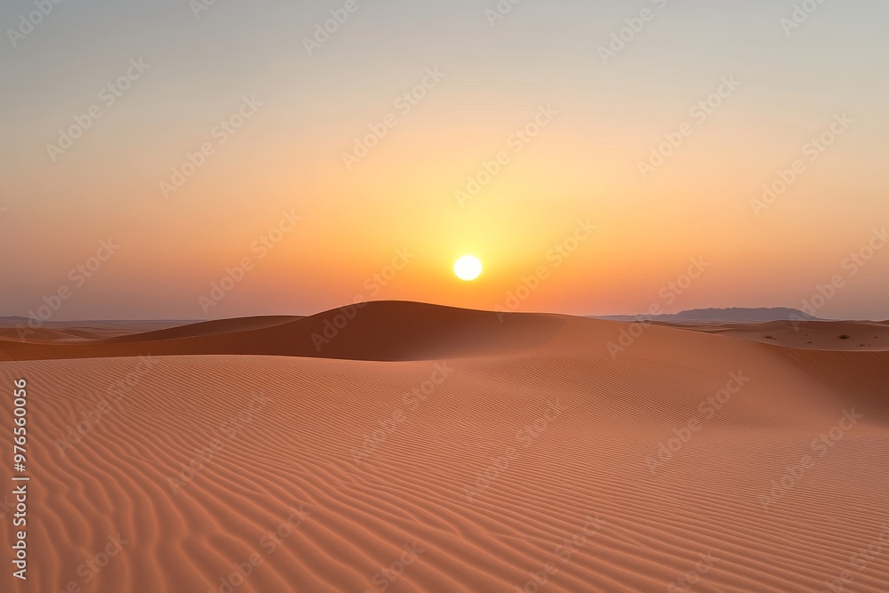 Sunset Over Desert Dunes, a serene landscape featuring golden sand dunes, a setting sun, and a vast, open horizon, symbolizing peace, adventure, solitude, nature, and beauty. Sunset Over Desert Dunes, a serene landscape featuring golden sand dunes, a setting sun, and a vast, open horizon, symbolizing peace, adventure, solitude, nature, and beauty.