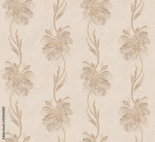 Floral wallpaper Dhea by Parato seamless texture and background