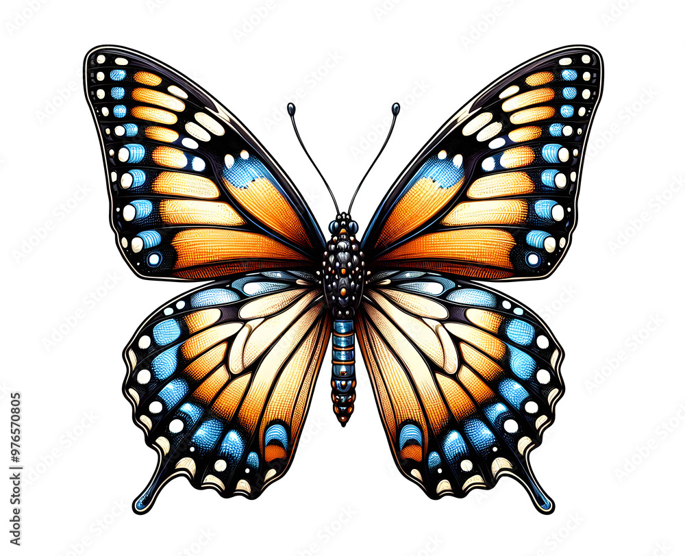 Obraz premium yellow butterfly vector illustration design isolated on transparent background