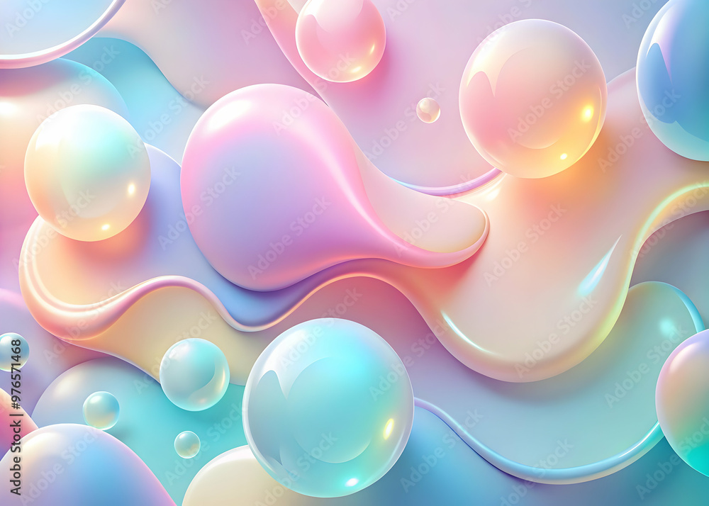 Abstract Dreamy Pastel Sphere Background Abstract Dreamy Pastel Sphere Background