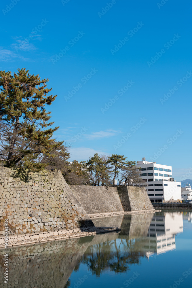 Fukui Castle Ruins in Fukui, Japan