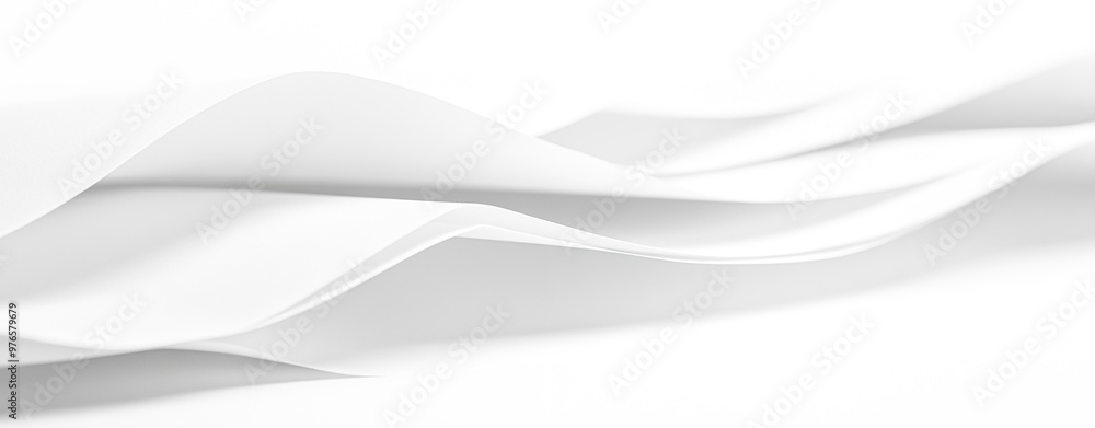 Obraz premium Crisp White Paper Texture with Elegant Folds and Shadows