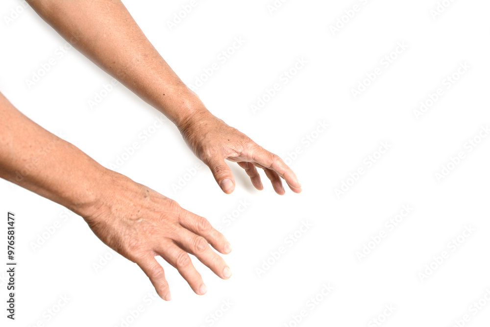 Empty hand holding isolated on the white background, with clipping paths. Empty hand holding isolated on the white background, with clipping paths.