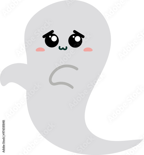 cute ghost cartoon , halloween