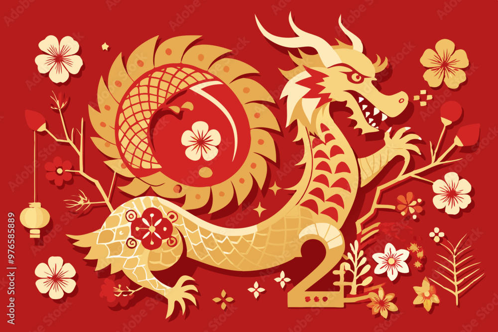 Chinese new year 2025 background with 'year of the snake' theme Chinese new year 2025 background with 'year of the snake' theme