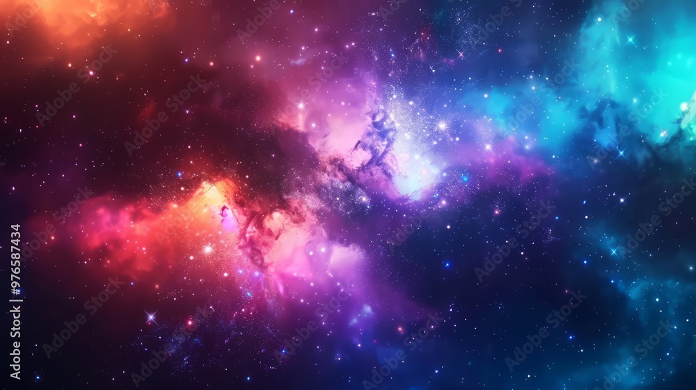 A dreamy galaxy scene in watercolor style, featuring delicate washes of color blending across the stars and nebulas A dreamy galaxy scene in watercolor style, featuring delicate washes of color blending across the stars and nebulas