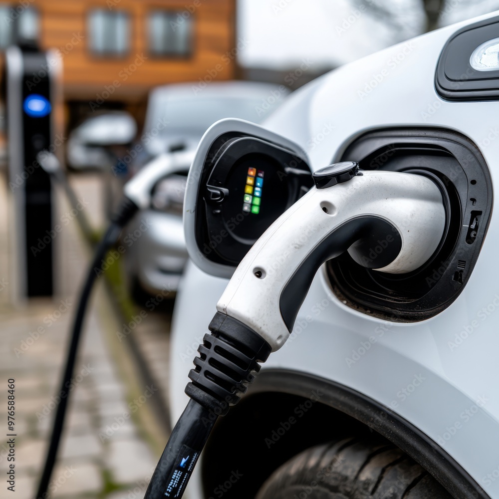 Electric cars at charging station clean energy transportation ecofriendly electric vehicles futuristic charging station solar panels and wind turbines modern electric cars sustainable transportation e Electric cars at charging station clean energy transportation ecofriendly electric vehicles futuristic charging station solar panels and wind turbines modern electric cars sustainable transportation e