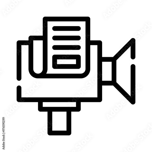 news stand line icon