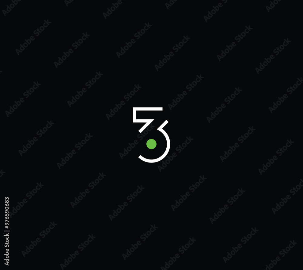 3 or 36 Logo Design , Initial Based 36 Monogram, Thirty Six Logo Design with black background. 3 or 36 Logo Design , Initial Based 36 Monogram, Thirty Six Logo Design with black background.