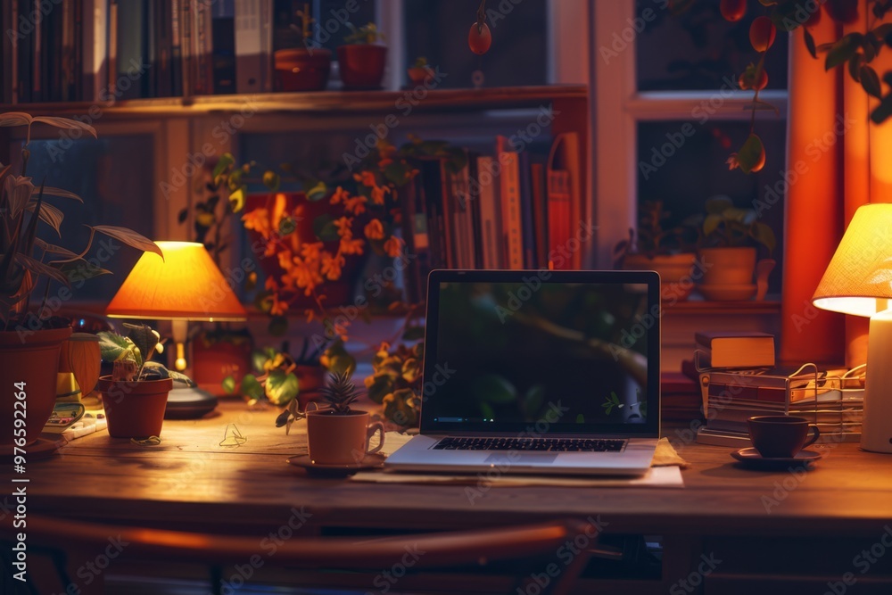 Cozy Home Office Setup Cozy Home Office Setup