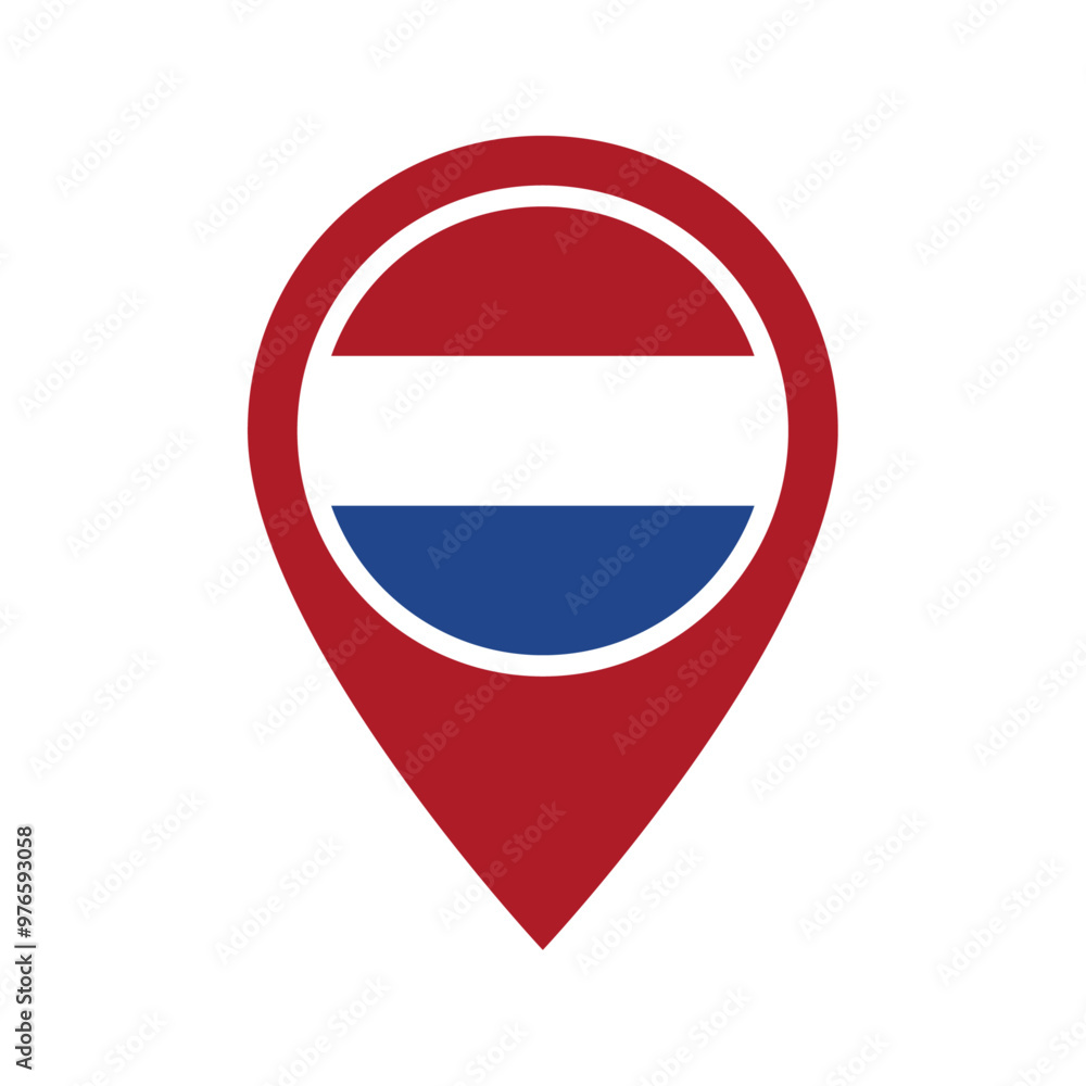 Netherlands flag location icon Netherlands flag location icon