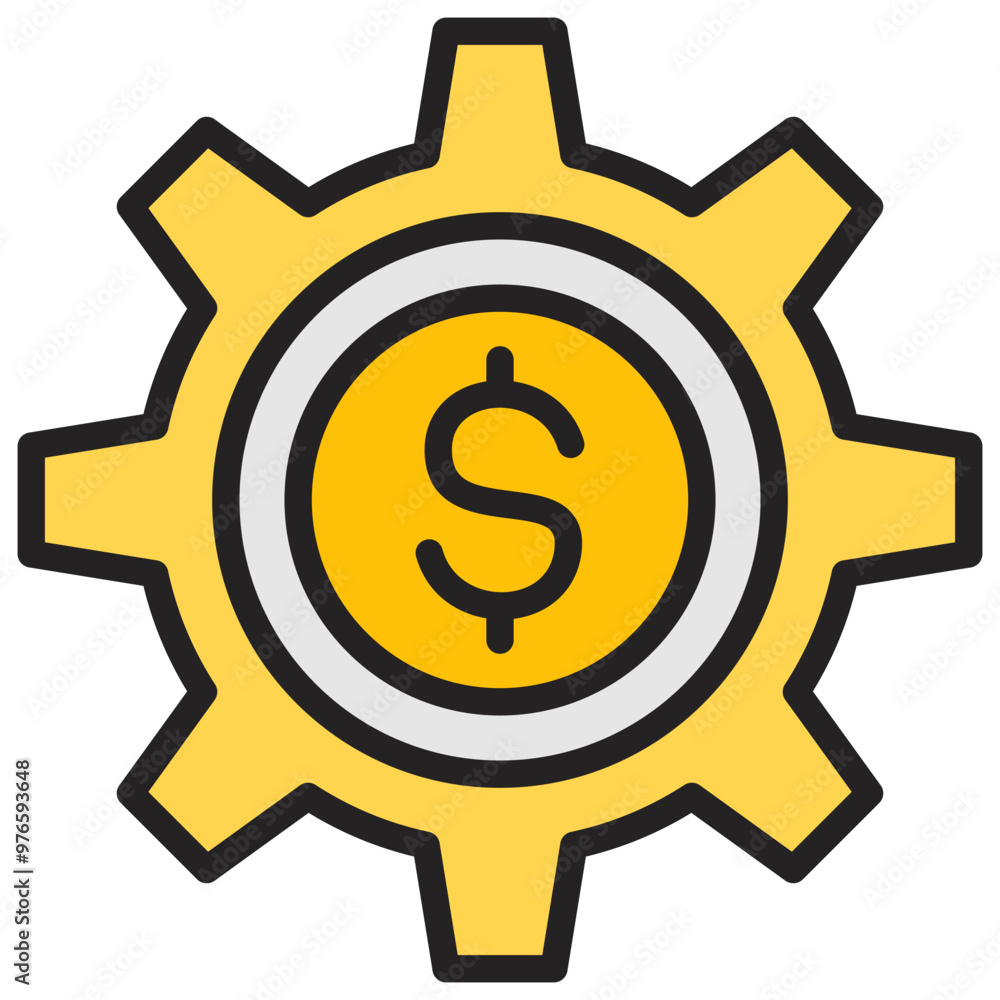 Development icon with line color style Development icon with line color style