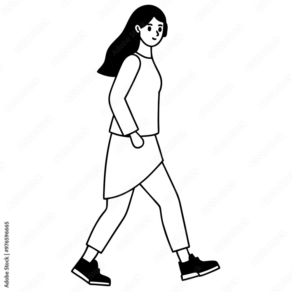 Girl walking Girl walking