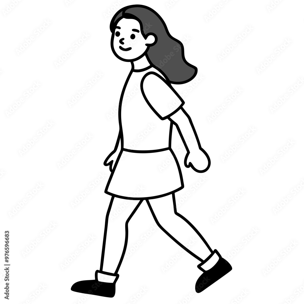 Girl walking Girl walking
