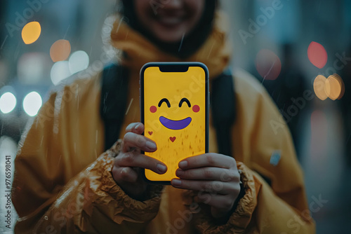 Person reacting to a message with an emoji in a group chat
