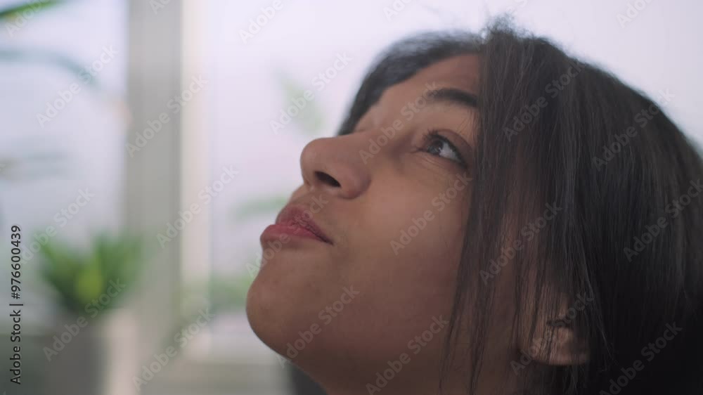 Close up of upset African American girl crying, discussing psychological trauma during therapy with psychotherapist. Stressed teenager finds solution on counseling session. Mental health. Slow Motion. Close up of upset African American girl crying, discussing psychological trauma during therapy with psychotherapist. Stressed teenager finds solution on counseling session. Mental health. Slow Motion.