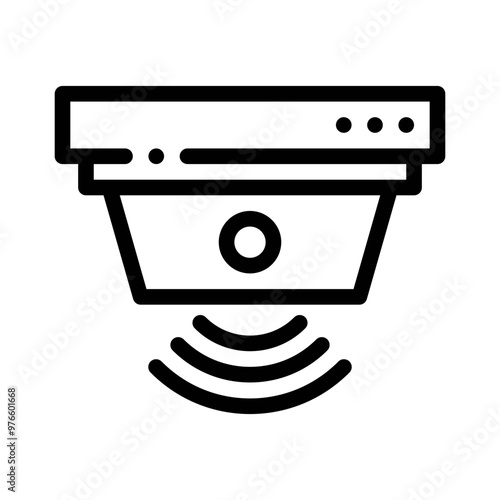 motion sensor line icon