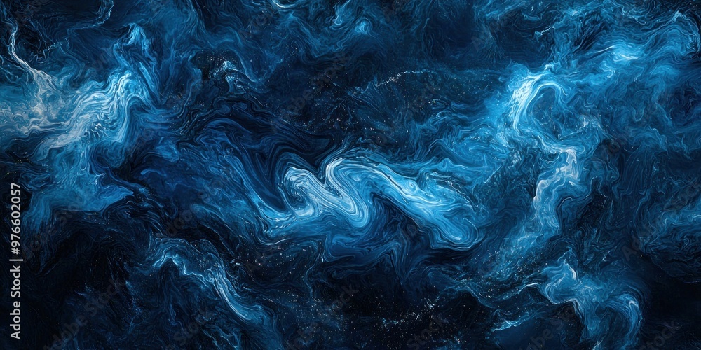 Top view of dark blue ocean wave surface, swirling, abstract. Top view of dark blue ocean wave surface, swirling, abstract.