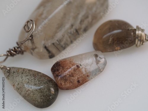 Close up Photograph of a Group of Different Colored Lodolites