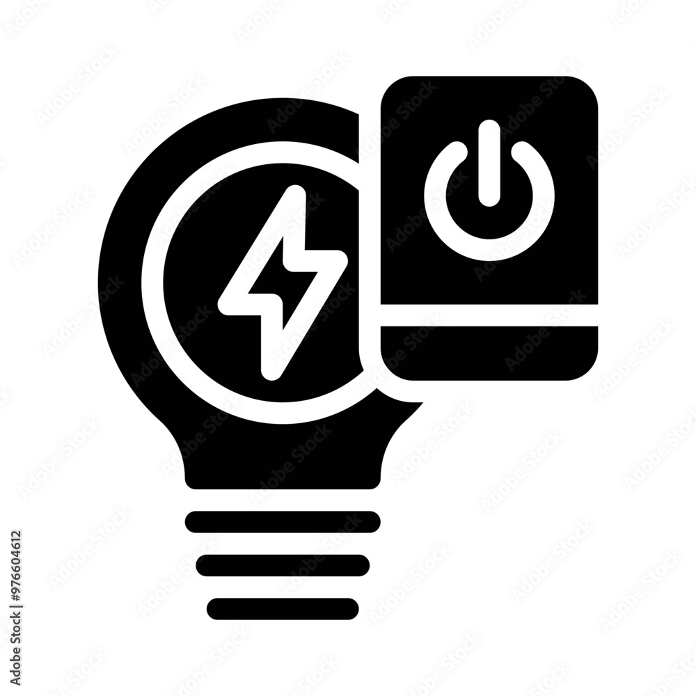 smart light glyph icon smart light glyph icon