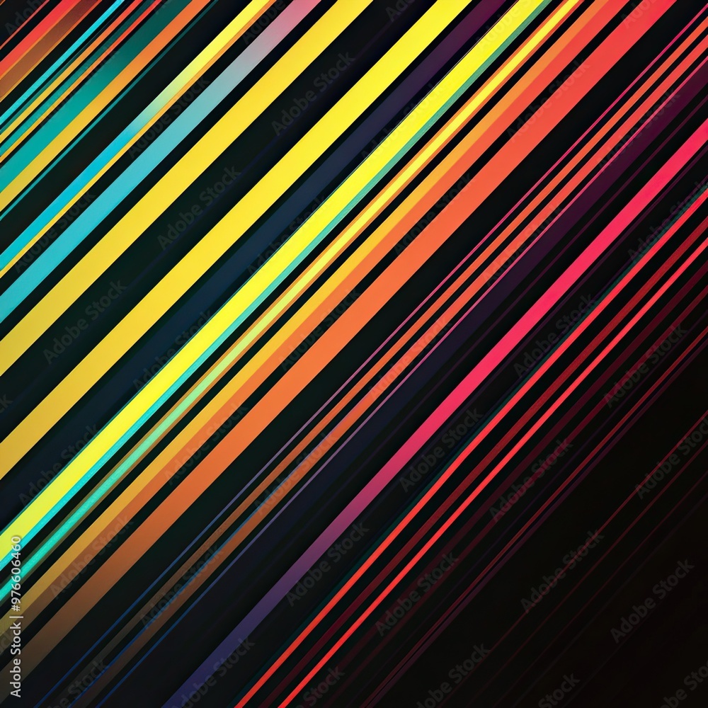 Vibrant abstract lines of various colors on a dark background, creating a dynamic and energetic composition. Vibrant abstract lines of various colors on a dark background, creating a dynamic and energetic composition.