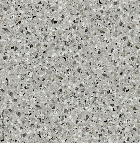Terrazo, gray dark floor tile