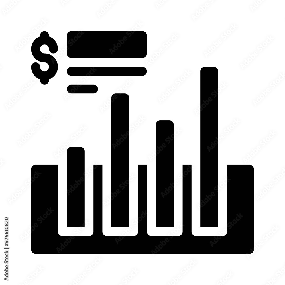 statistics glyph icon