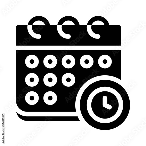 schedule glyph icon