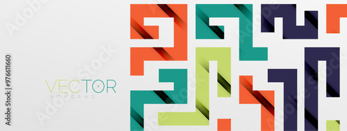 Color bend lines with shadow texture effect. Vector Illustration For Wallpaper, Banner, Background, Card, Book Illustration, landing page