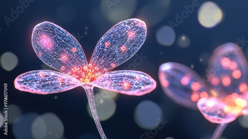 Fluorescent tagged Proteins Within Living Flower Cells Revealed by Advanced Microscopy