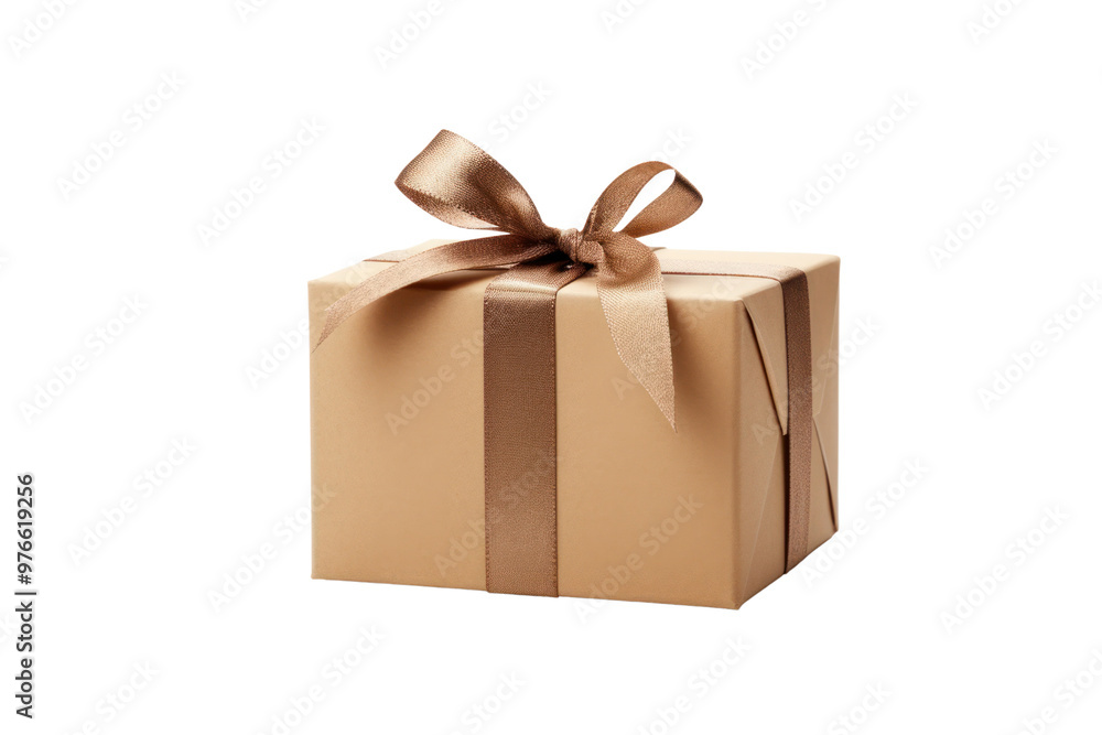 A minimalistic voucher with a golden bow at the top corner, adding a touch of luxury and elegance isolated on white background A minimalistic voucher with a golden bow at the top corner, adding a touch of luxury and elegance isolated on white background