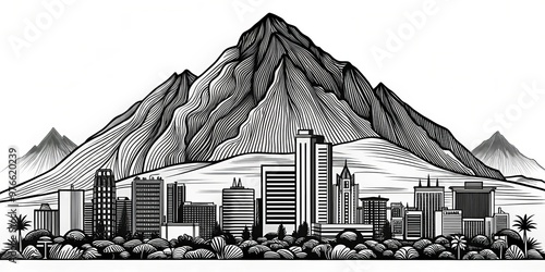 A timeless sentinel, Cerro de la Silla stands guard, its rugged peaks a testament to the enduring power